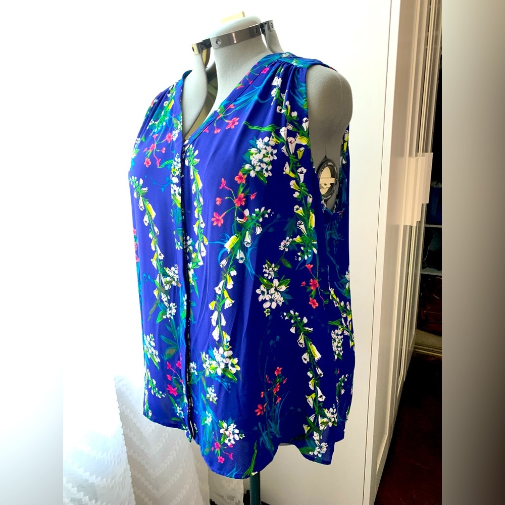 Blue Floral Top